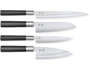 Set 4 coltelli Kai Wasabi Black