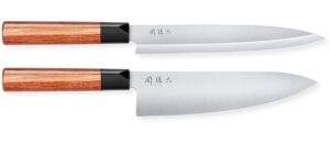 Set 2 coltelli Kai Seki Magoroku Redwood