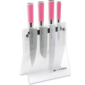 Set 4 coltelli Dick Pink Spirit + ceppo Dick