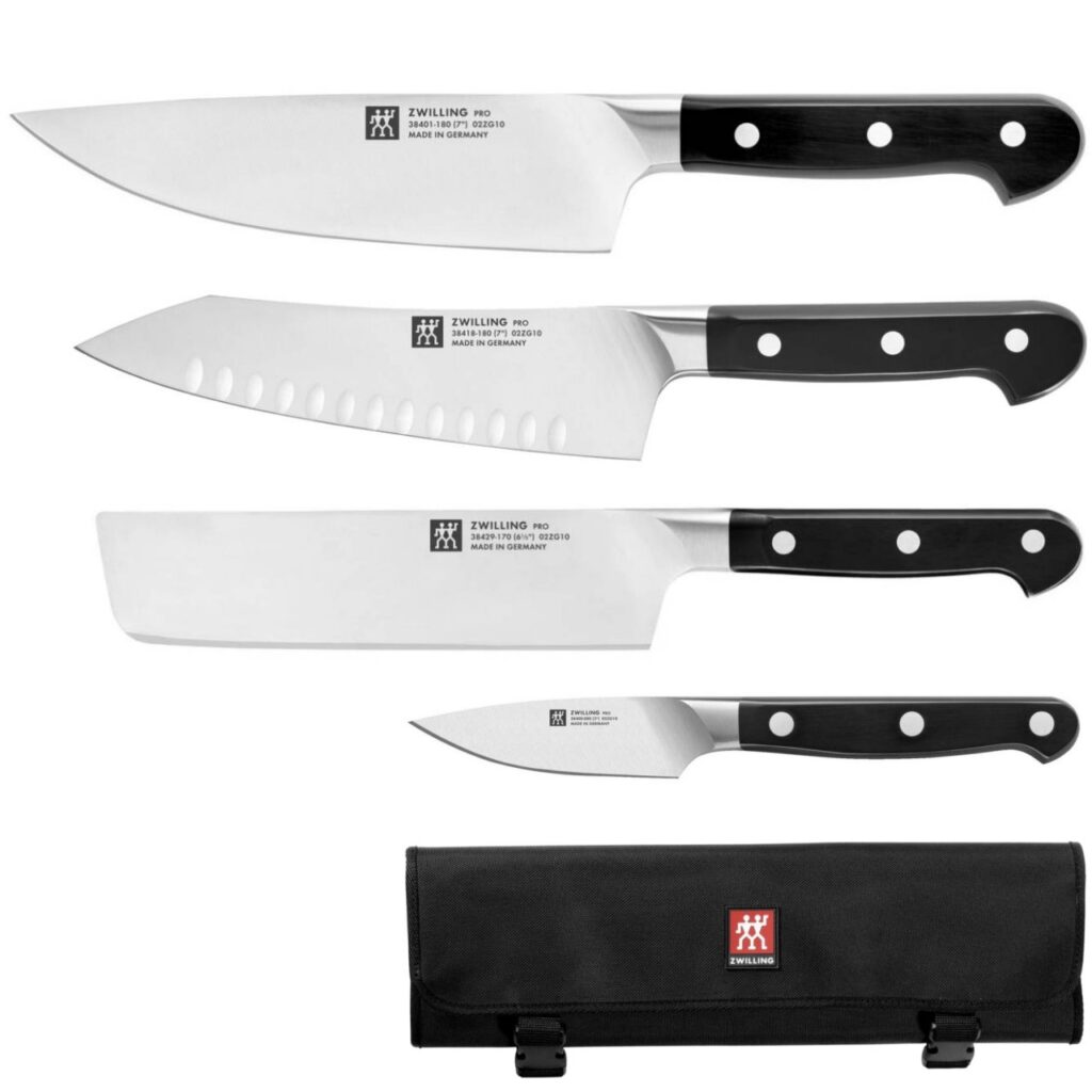 Set 4 coltelli Zwilling + borsa porta coltelli Zwilling