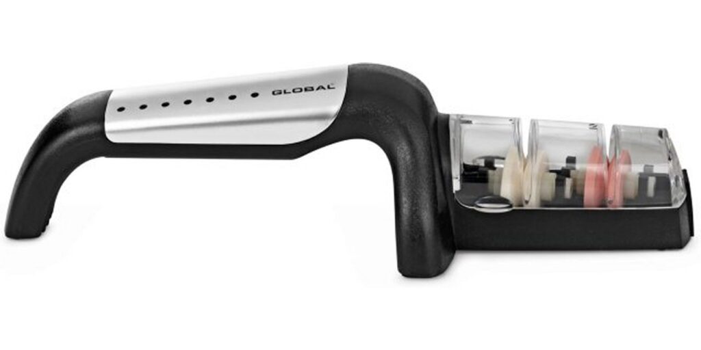 Affilacoltelli Global inox a due mole G-91/SB