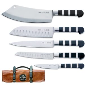 Set 5 coltelli Dick 1905 + borsa/rotolo in pelle