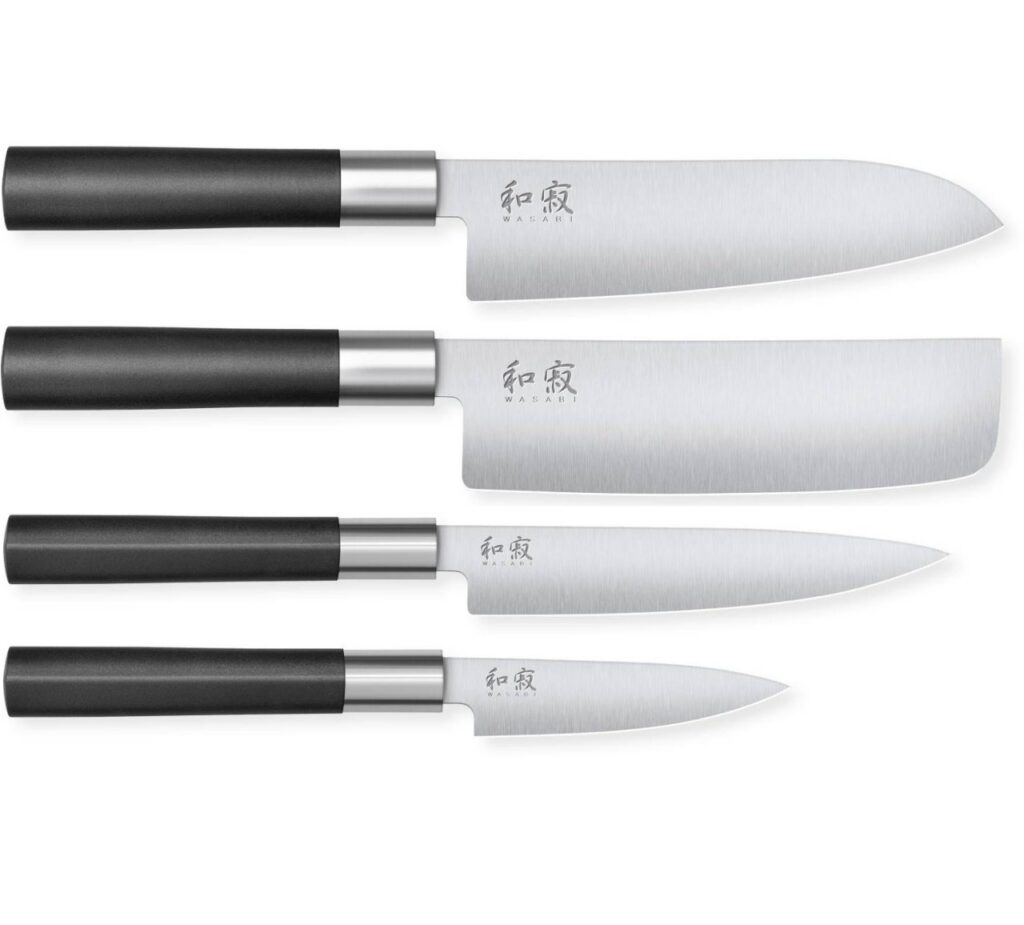Set Kai di 4 coltelli Wasabi Black