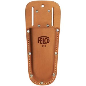 Custodia Felco 910 in cuoio con passante e clip a molla F910