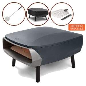 Set forno pizza Etna Rotante 2.0 Witt + pala in alluminio da 30 + copertura + giropizza Witt