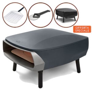 Set forno pizza Etna Rotante 2.0 Witt + pala in alluminio + copertura + rotella Witt