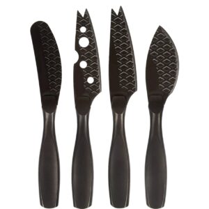 Set 4 coltelli da formaggio Monaco+ nero Boska 307088