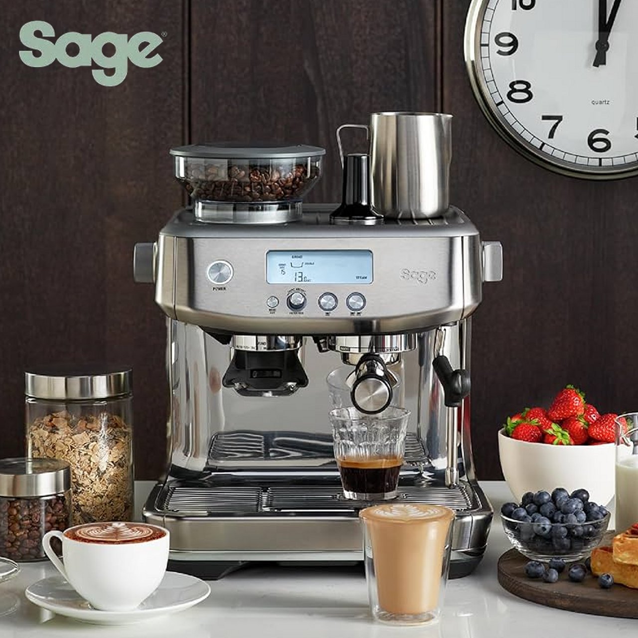 Sage macchina da caffè The Barista Pro SES878BSS4EEU1 - immagine 7