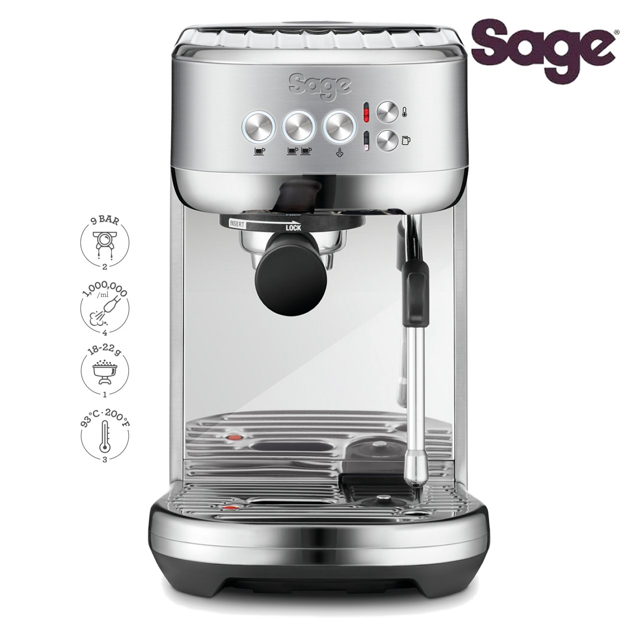 Sage macchina da caffè The Bambino Plus SES500BSS4EEU1 - immagine 2