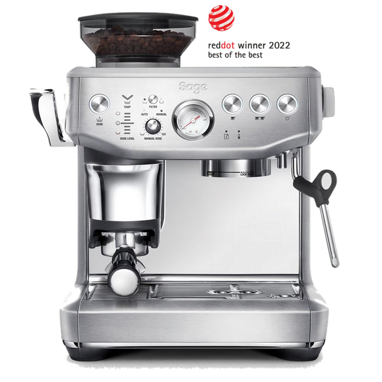 Sage macchina da caffè The Barista Express Impress SES876BSS4EE01