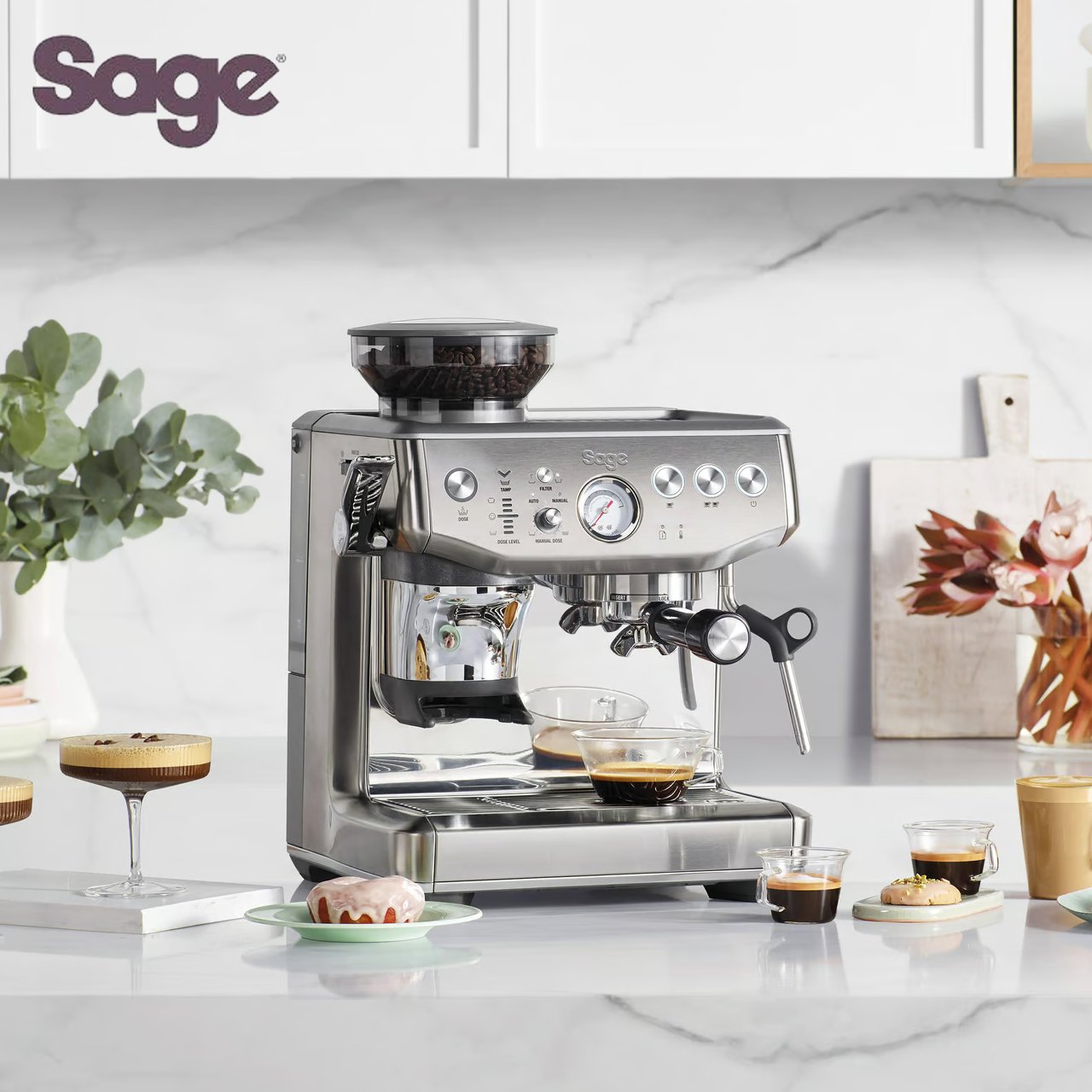 Sage macchina da caffè The Barista Express Impress SES876BSS4EE01 - immagine 7