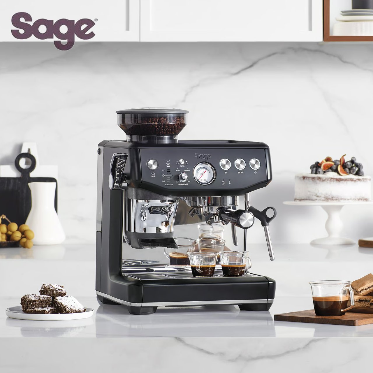 Sage macchina da caffè The Barista Express Impress SES876BSS4EE01 - immagine 9