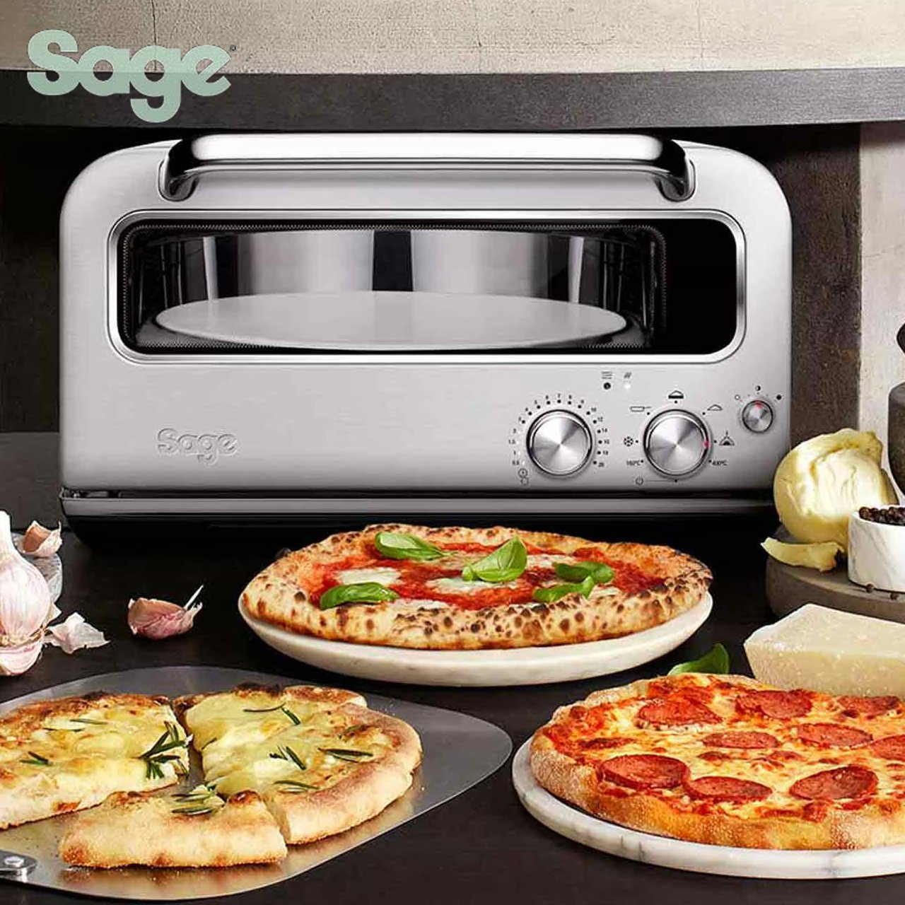 Sage forno per pizza The Pizzaiolo oven SPZ820BSS4EEU1 - immagine 6