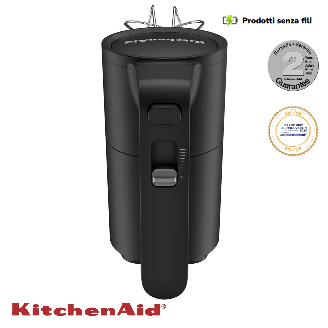 Sbattitore elettrico senza fili KitchenAid Go 5KHMR762BM - immagine 3