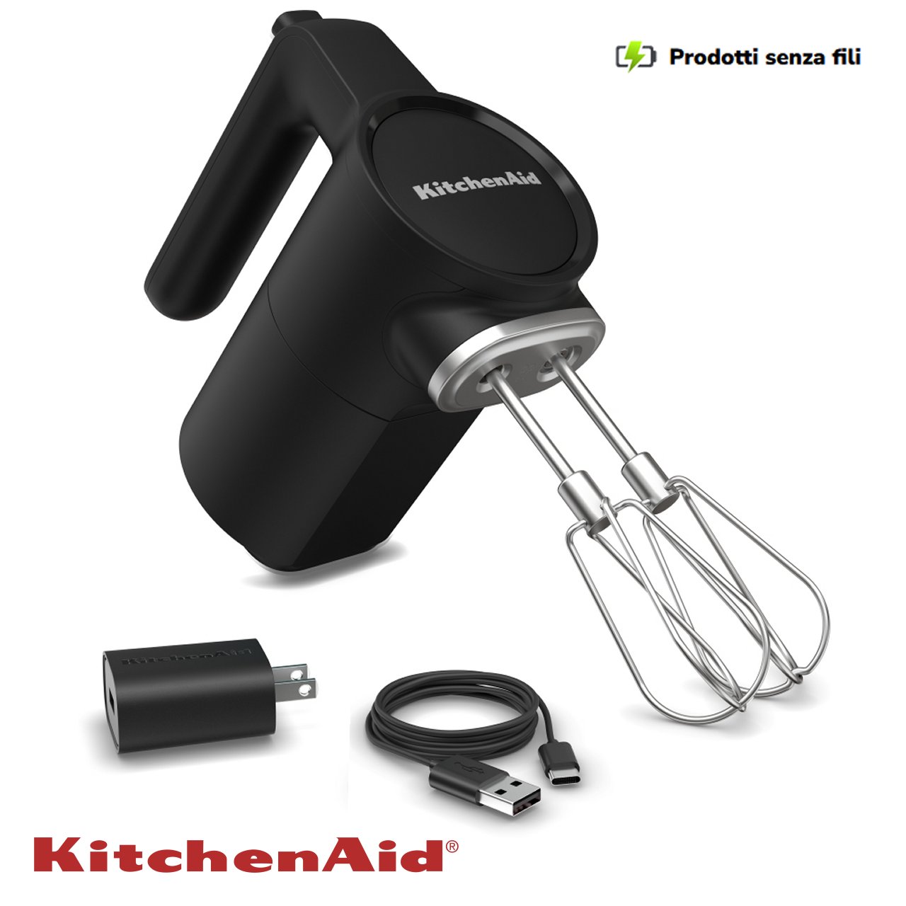Sbattitore elettrico senza fili KitchenAid Go 5KHMR762BM - immagine 5