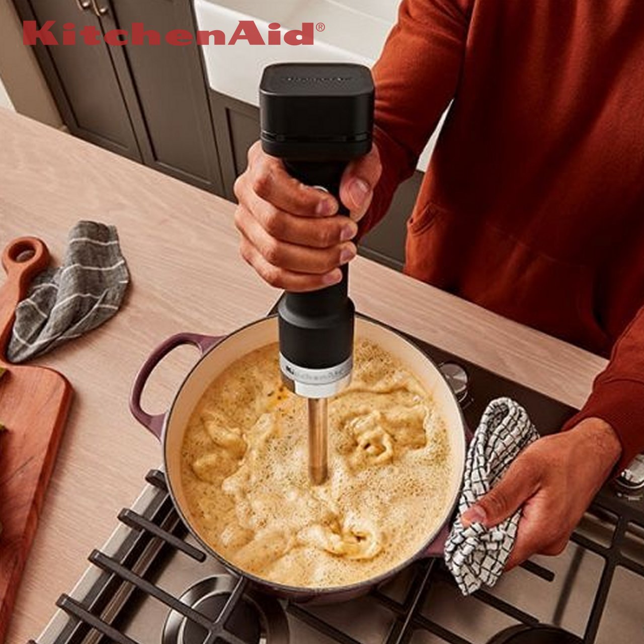 Frullatore a immersione senza fili KitchenAid Go 5KHBRV75BM - immagine 5