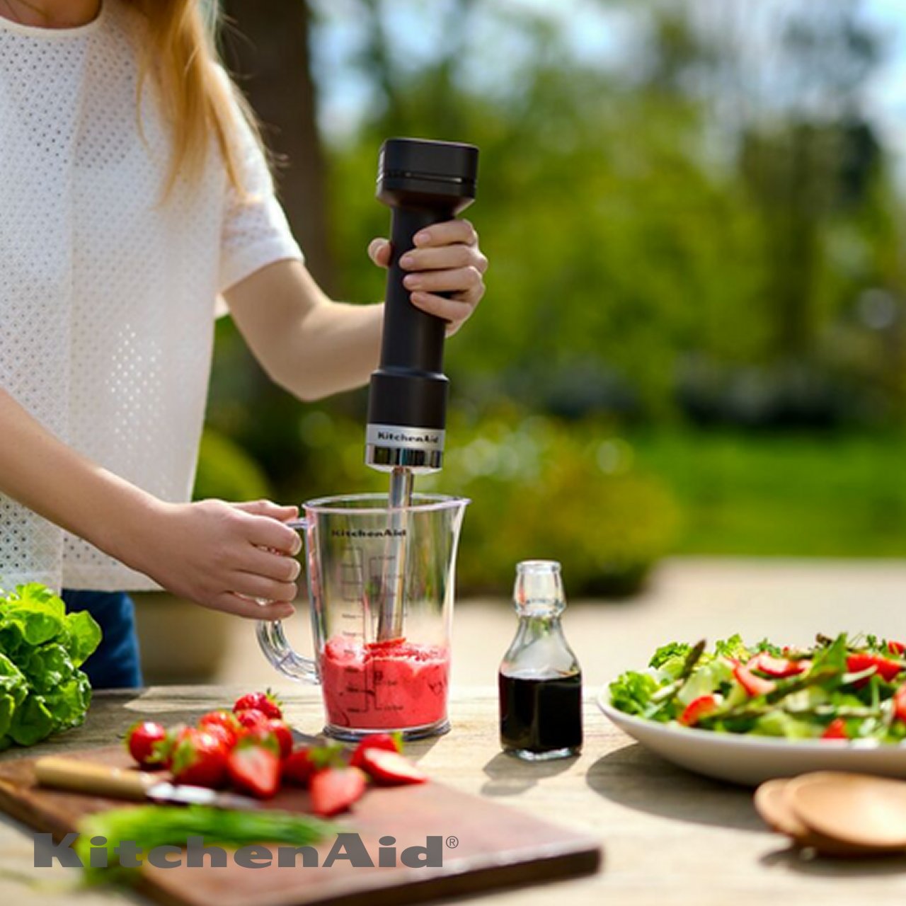 Frullatore a immersione senza fili KitchenAid Go 5KHBRV75BM - immagine 6