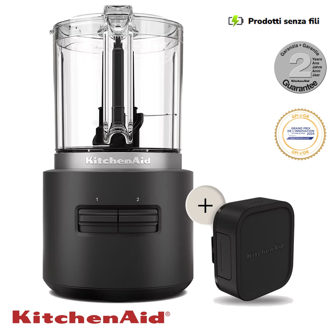 Tritatutto senza fili KitchenAid Go 5KFCR531BM - immagine 2