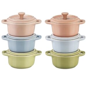 Mini cocotte Staub in ceramica set 6 pezzi colori misti 1011640