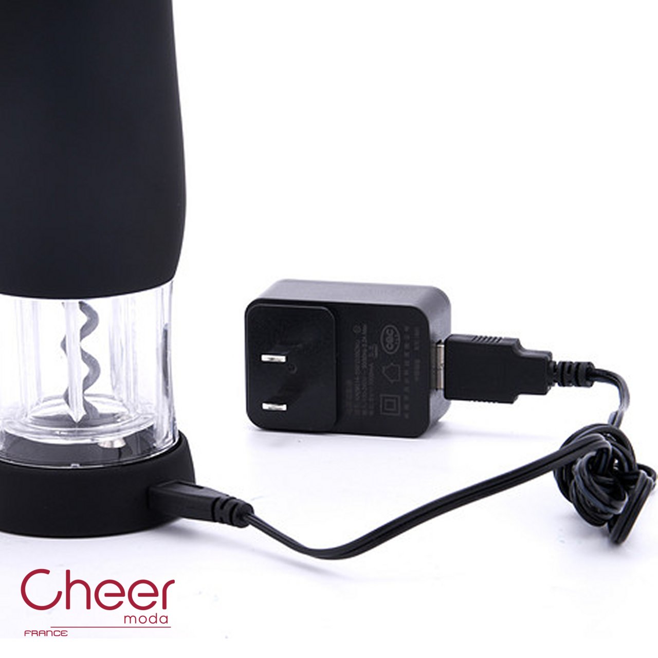 Pure apribottiglie elettrico automatico ricaricabile Cheer Moda CH43749 - immagine 6