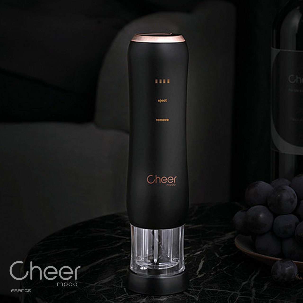 Pure apribottiglie elettrico automatico ricaricabile Cheer Moda CH43749 - immagine 8