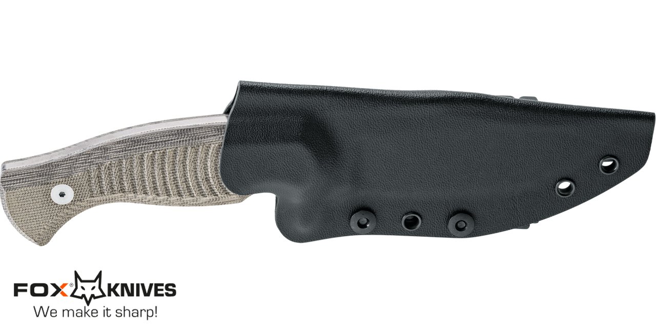 Coltello Fox Eastwood Tiger fisso Micarta Green FX-106 MIOD - immagine 3