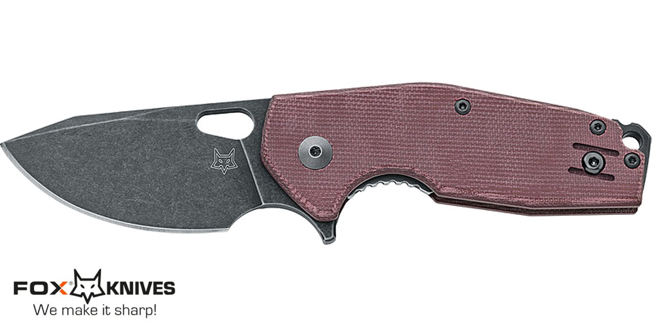 Coltello Fox Suru chiudibile Micarta burgundy FX-526LI MBU - immagine 2
