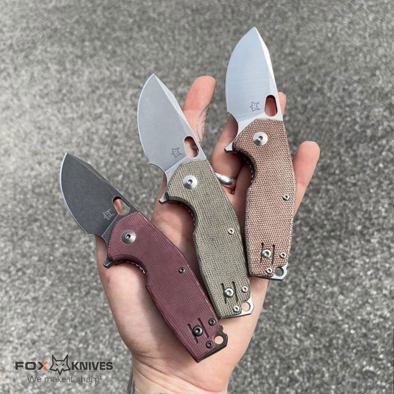 Coltello Fox Suru chiudibile Micarta burgundy FX-526LI MBU - immagine 5