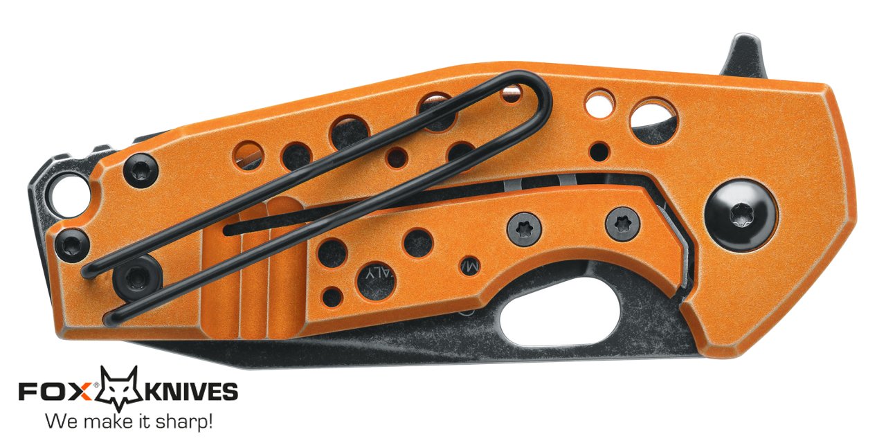 Coltello Fox Suru chiudibile Alluminio arancione FX-526 ALO - immagine 3