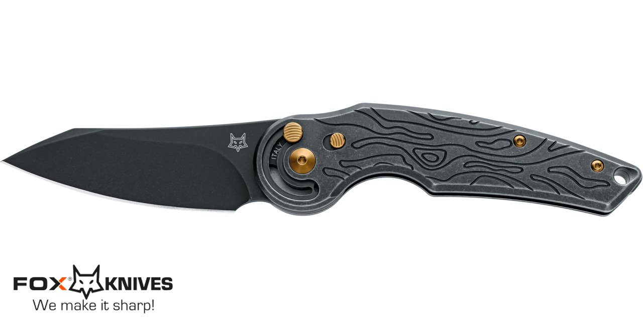 Coltello Fox Jupiter chiudibile Titanium Bronze FX-555 TIBR - immagine 2