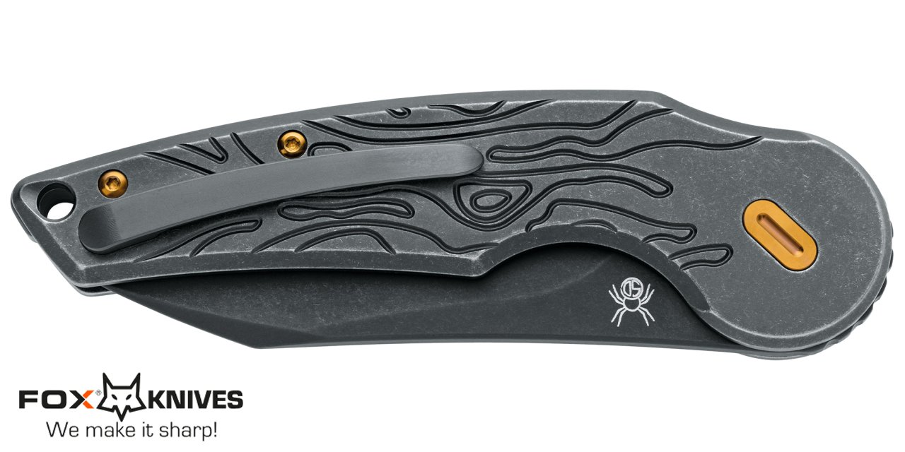 Coltello Fox Jupiter chiudibile Titanium Bronze FX-555 TIBR - immagine 3