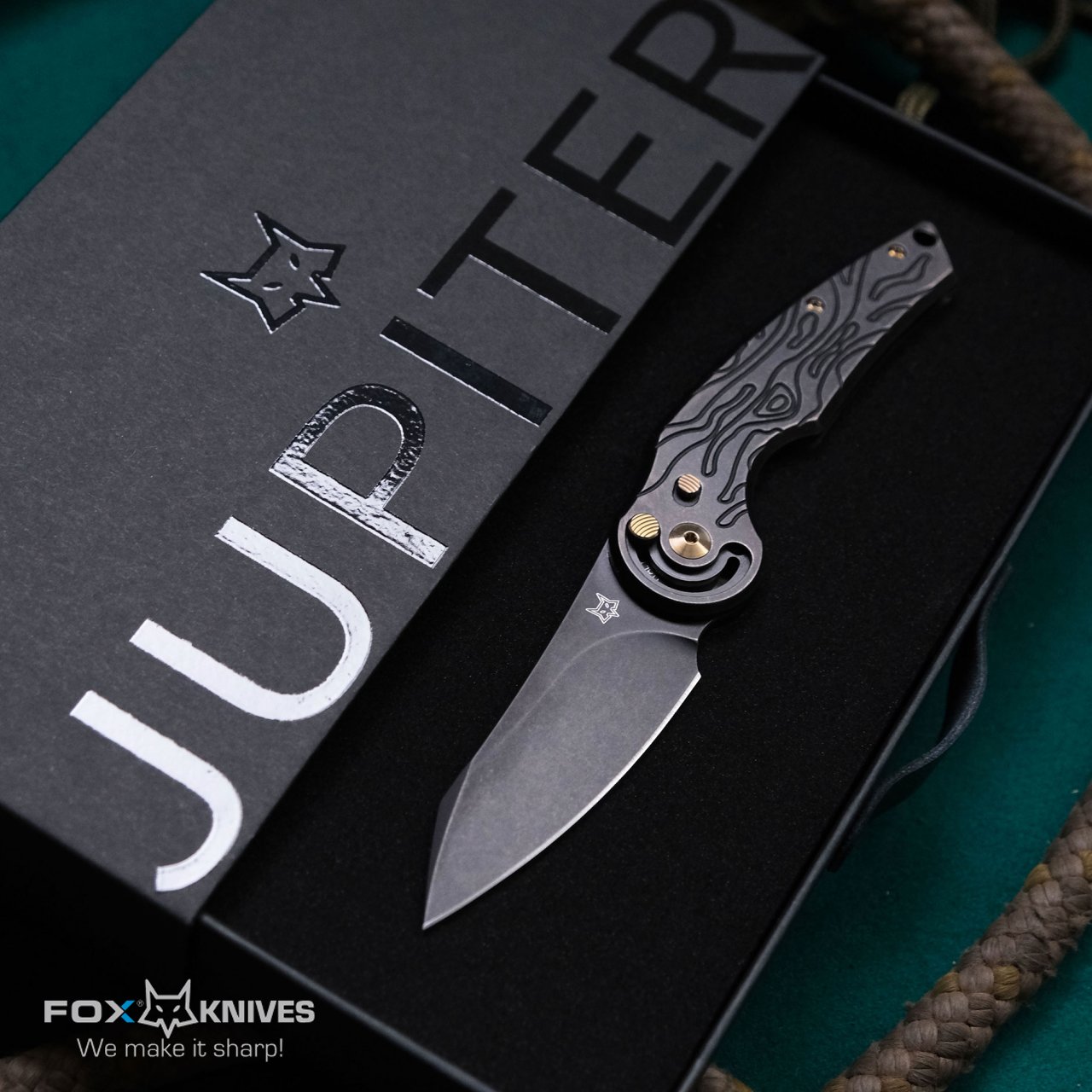 Coltello Fox Jupiter chiudibile Titanium Bronze FX-555 TIBR - immagine 5