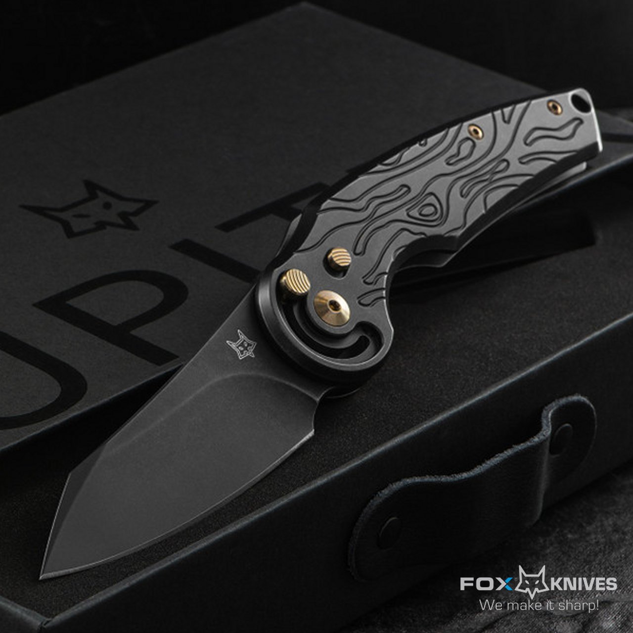 Coltello Fox Jupiter chiudibile Titanium Bronze FX-555 TIBR - immagine 6