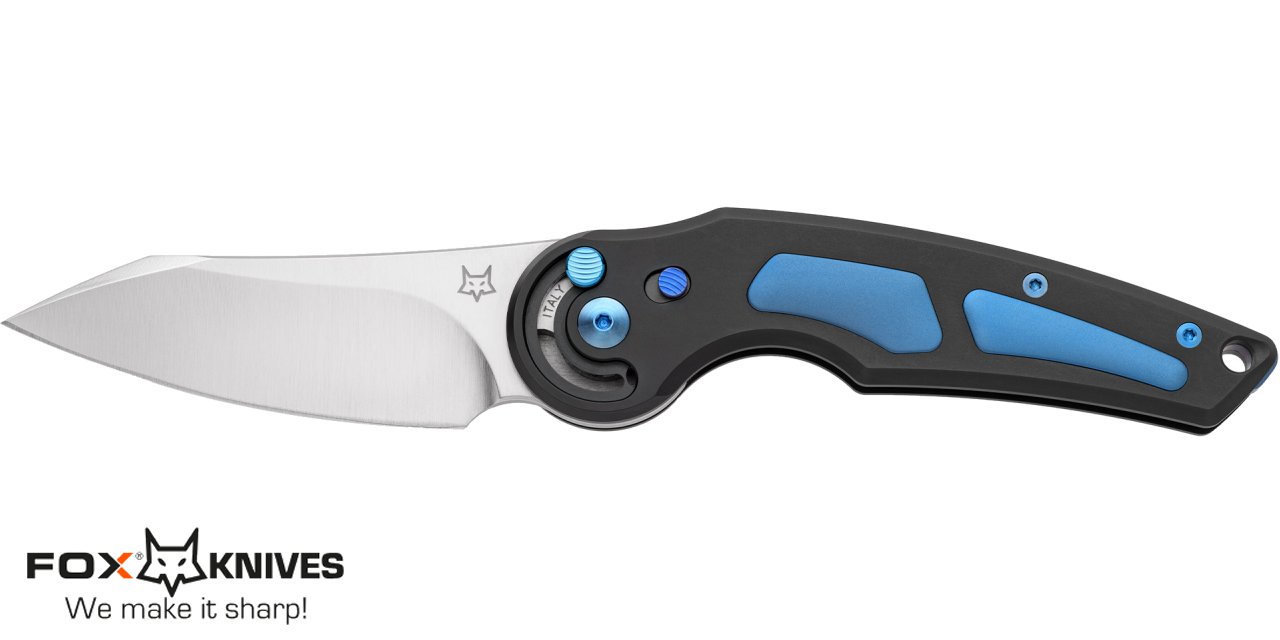 Coltello Fox Jupiter chiudibile Titanium Blu FX-555 TIBL - immagine 2