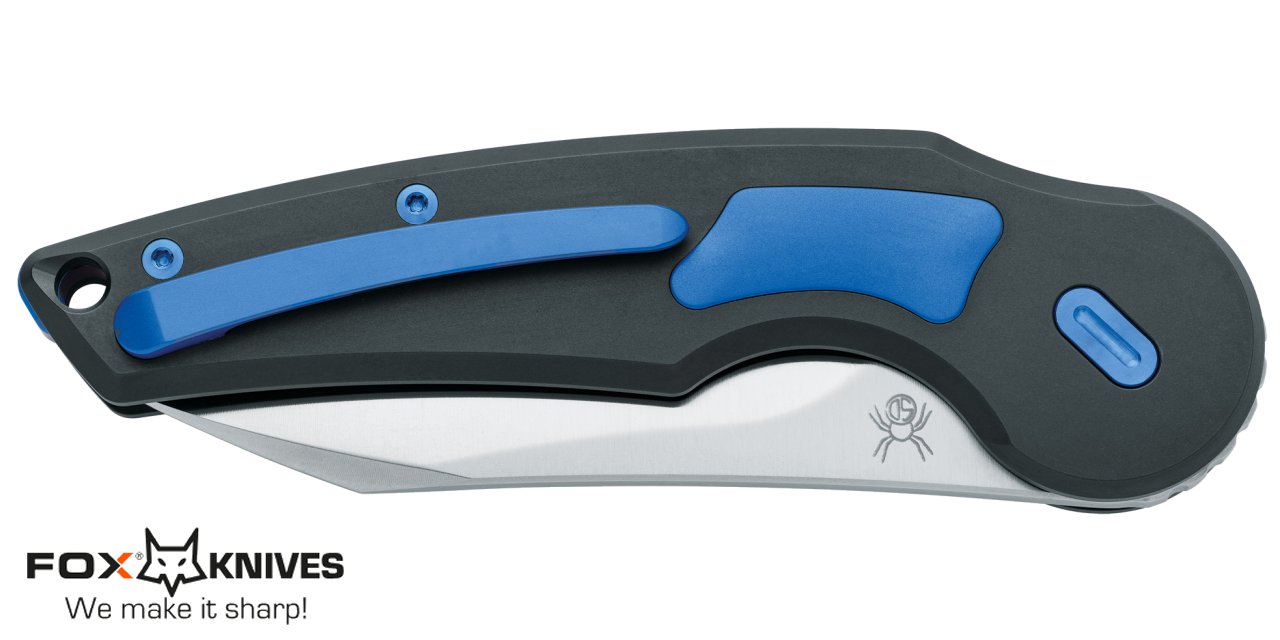 Coltello Fox Jupiter chiudibile Titanium Blu FX-555 TIBL - immagine 3