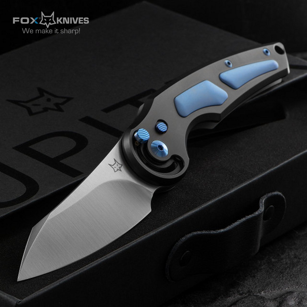 Coltello Fox Jupiter chiudibile Titanium Blu FX-555 TIBL - immagine 6