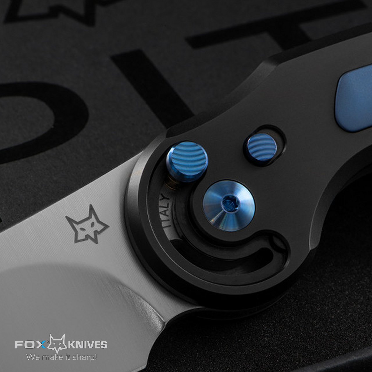 Coltello Fox Jupiter chiudibile Titanium Blu FX-555 TIBL - immagine 7