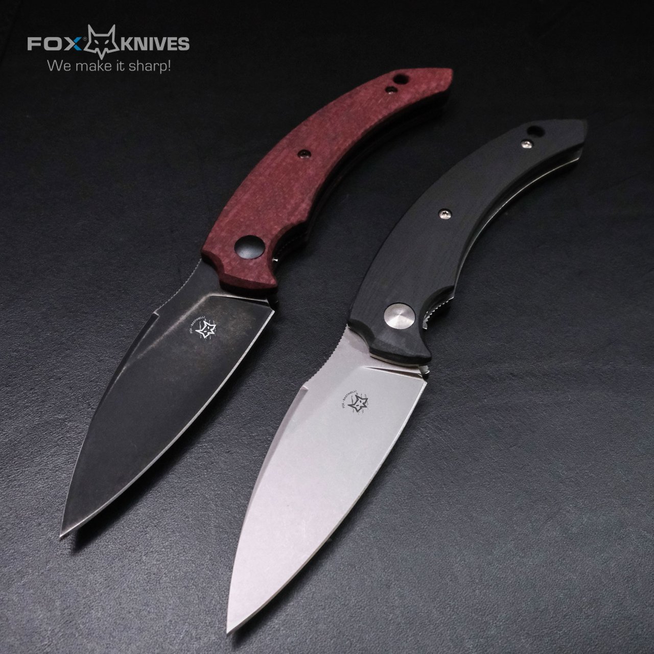 Coltello Fox Honos chiudibile Micarta Jute Plum FX-538 MP - immagine 7