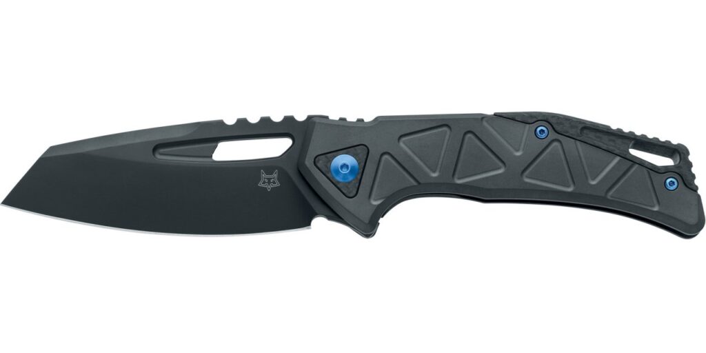 Coltello Fox Chronos chiudibile alluminio nero e carbonio FX-552 AL