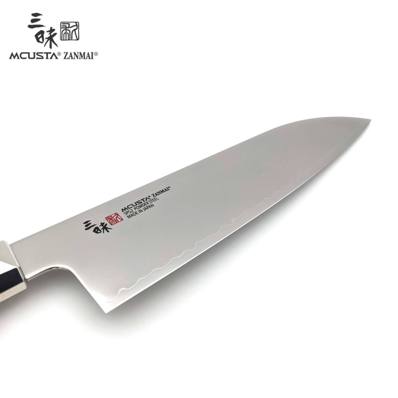Coltello Santoku 18 cm Mcusta Zanmai Revolution Black ZRB-1203G - immagine 4