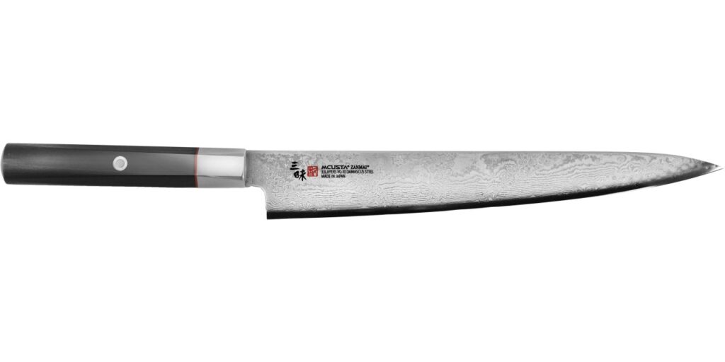 Coltello Sujihiki 24cm Mcusta Zanmai Hybrid Damascus Splash HZ2-3010DS