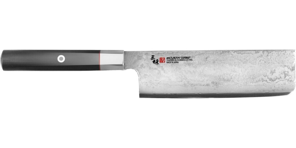 Coltello Nakiri 16,5 cm Mcusta Zanmai Hybrid Damascus Splash HZ2-3008DS