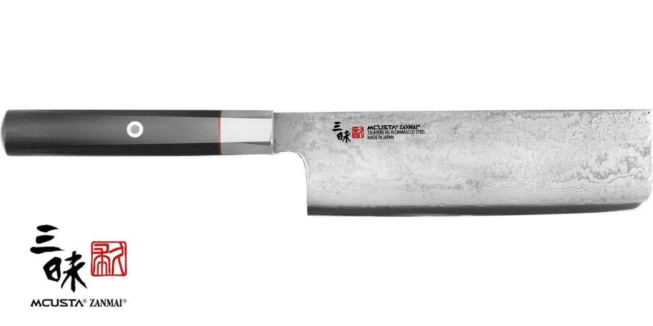 Coltello Nakiri 16,5 cm Mcusta Zanmai Hybrid Damascus Splash HZ2-3008DS - immagine 2