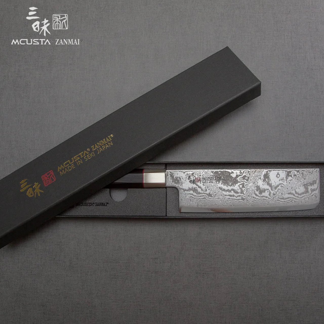 Coltello Nakiri 16,5 cm Mcusta Zanmai Hybrid Damascus Splash HZ2-3008DS - immagine 6