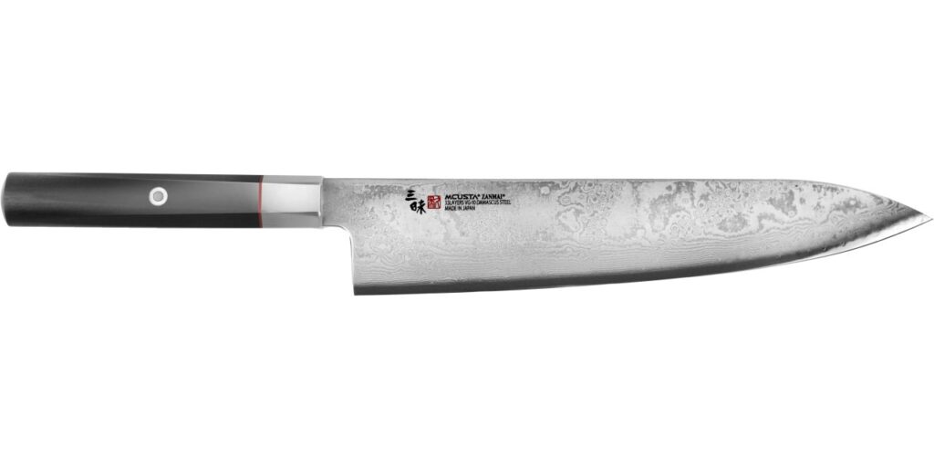 Coltello Gyuto 21 cm Mcusta Zanmai Hybrid Damascus Splash HZ2-3005DS