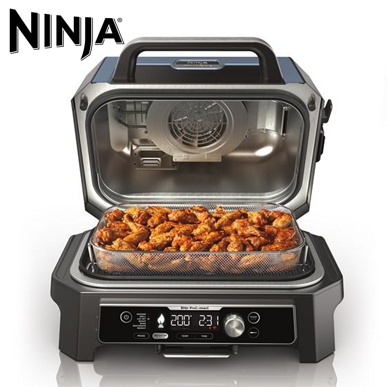 Barbecue ellettrico Ninja Woosdire Pro XL con affumicatore OG901EU - immagine 5