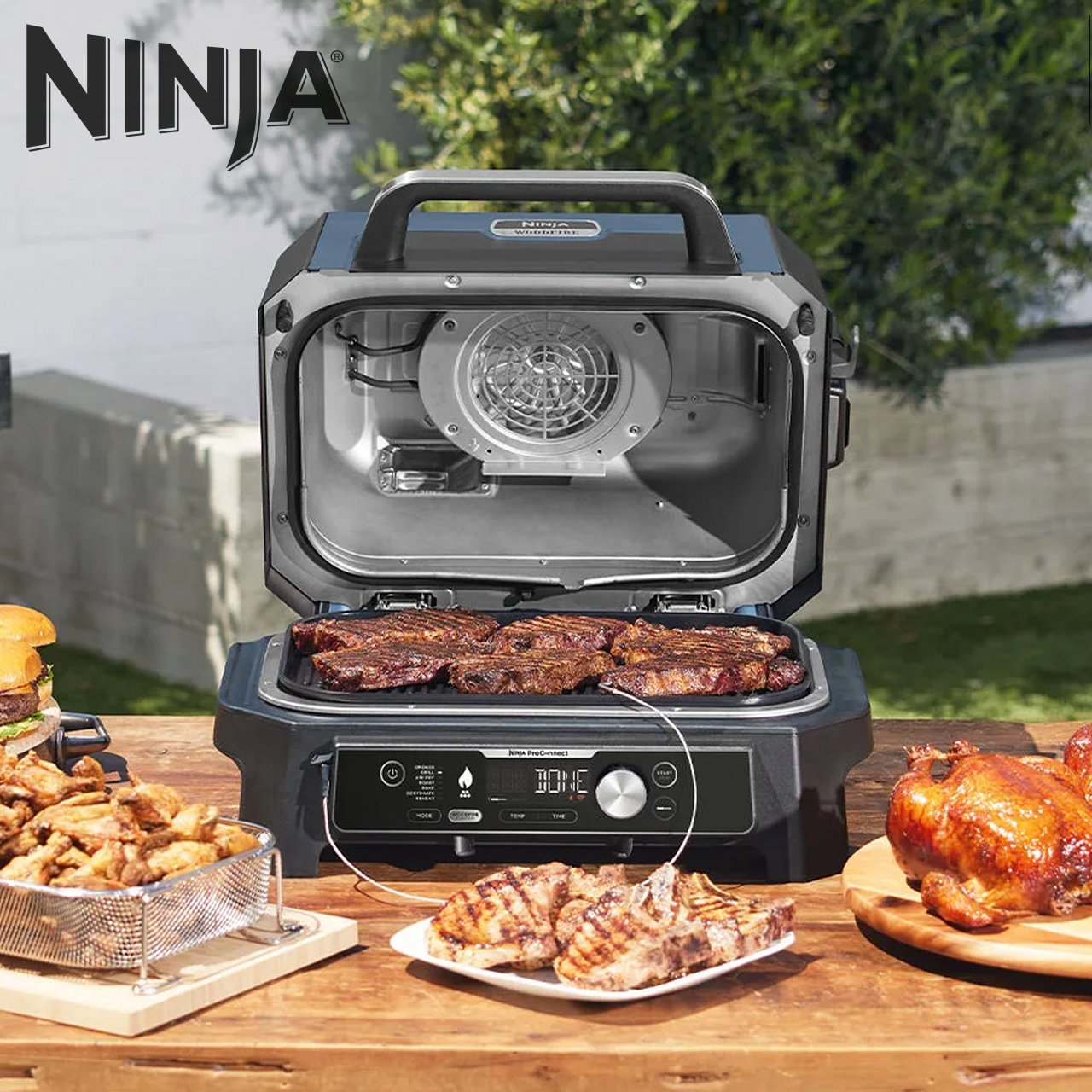 Barbecue ellettrico Ninja Woosdire Pro XL con affumicatore OG901EU - immagine 7
