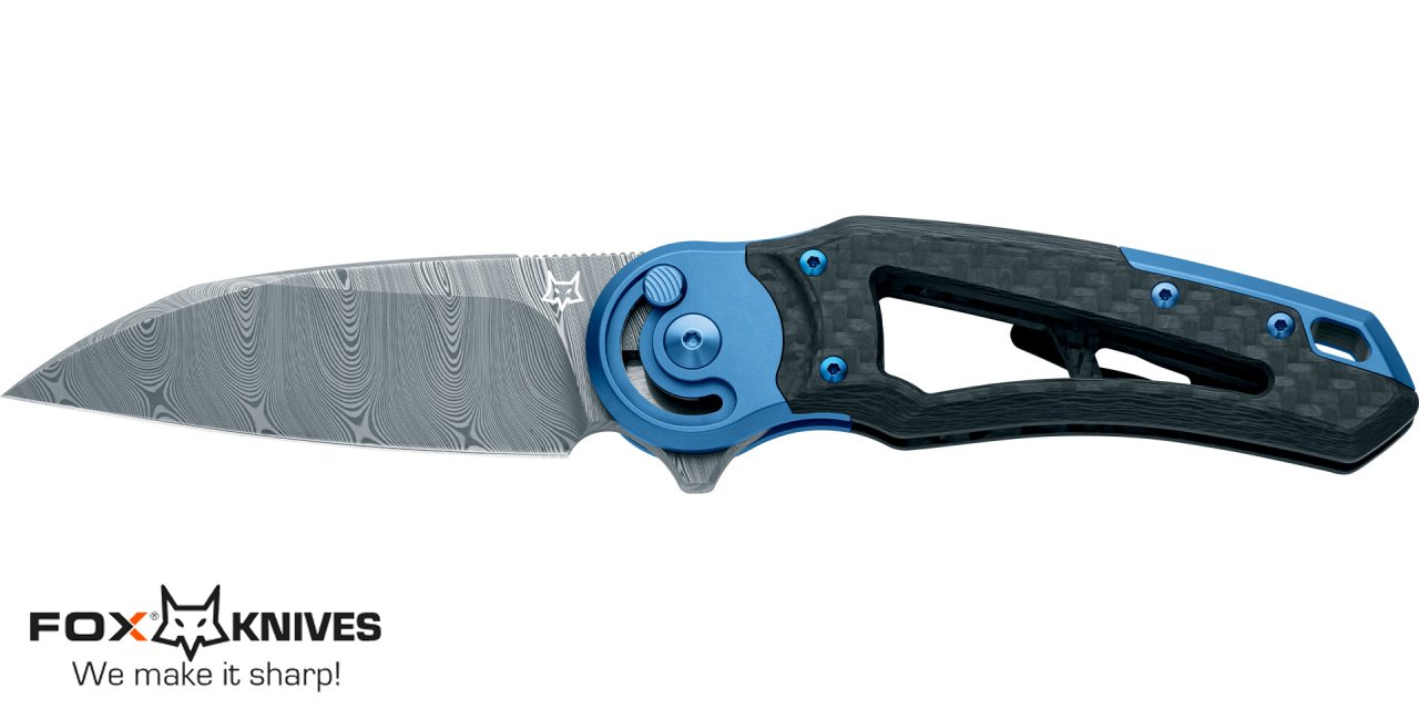 Coltello Fox Metamorphosis chiudibile Carbon Blue FX-556-B1 - immagine 2