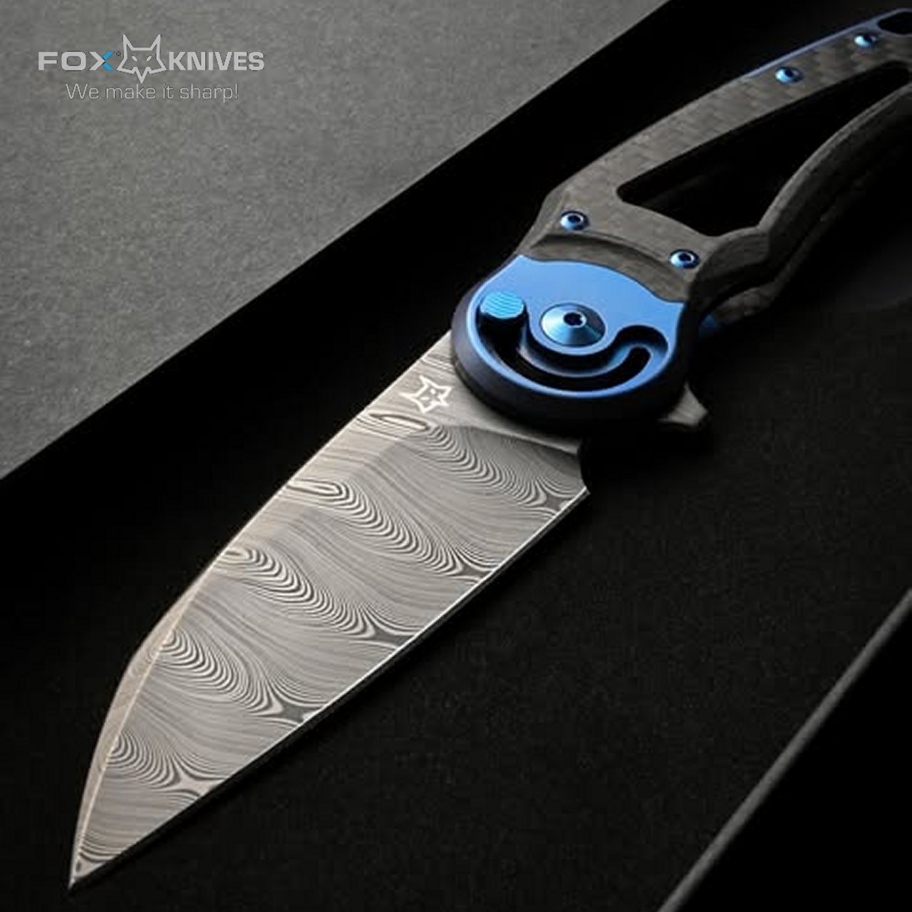 Coltello Fox Metamorphosis chiudibile Carbon Blue FX-556-B1 - immagine 5
