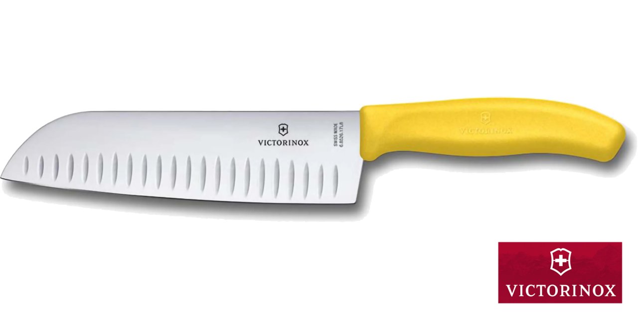 Coltello Santoku 17 cm Victorinox Classic colorato V-6.85 26.17L8B - immagine 2